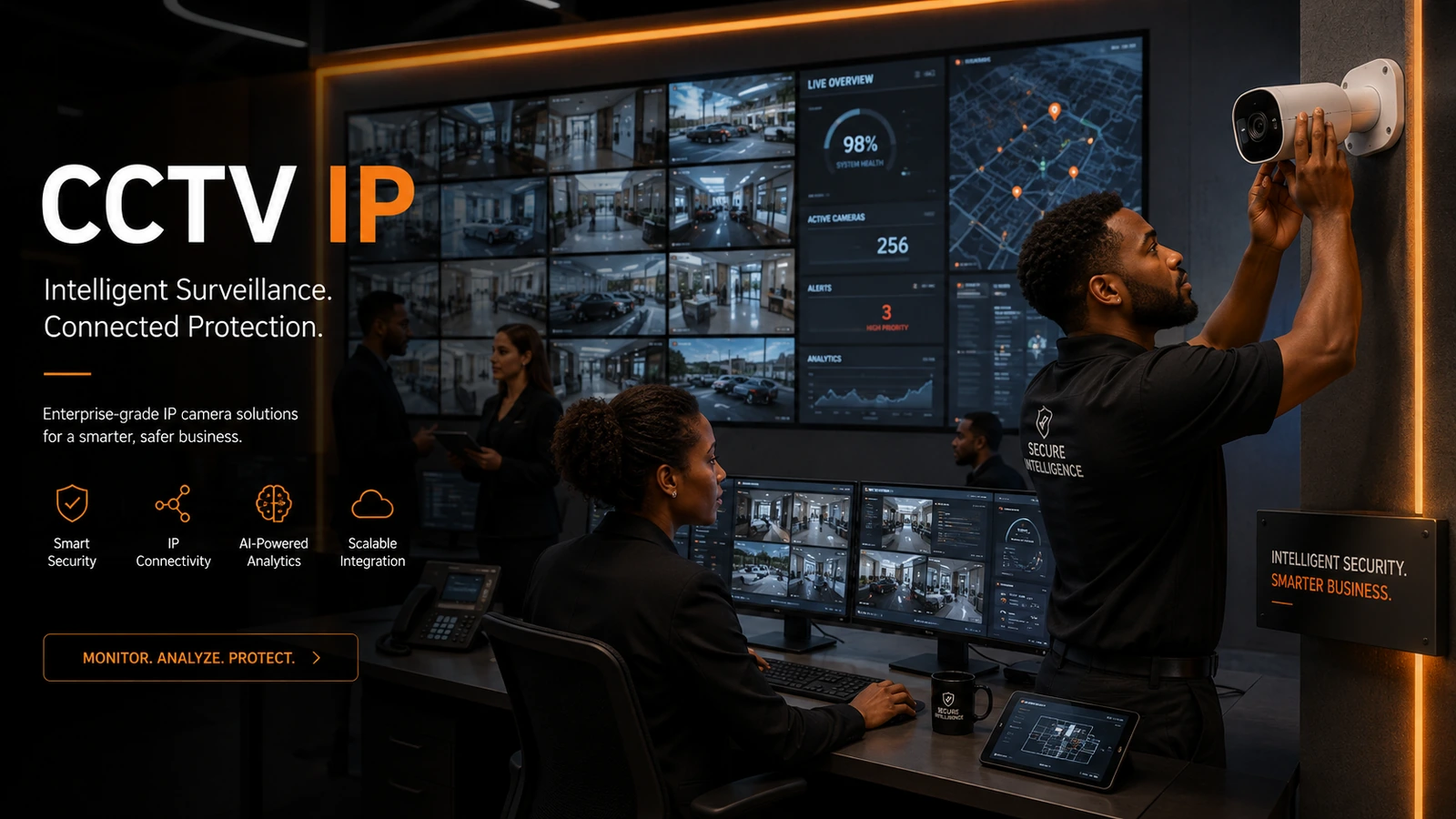 Integrated Security & IP CCTV